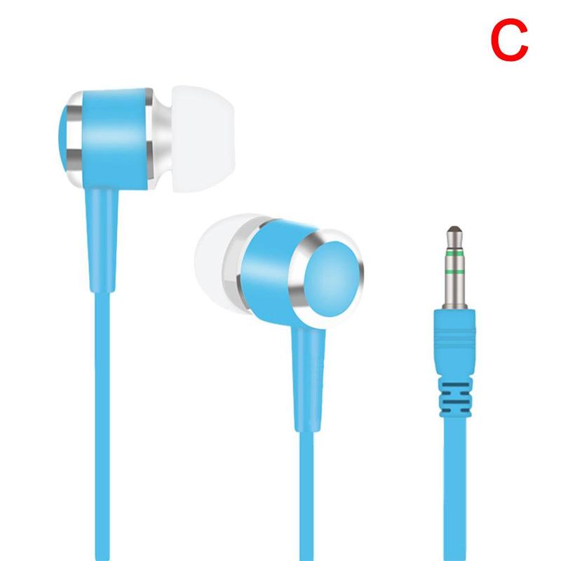 In-ear bass-heavy MP3 player/mobile phone universal stereo crystal wire earbuds, export standard US standard headphones